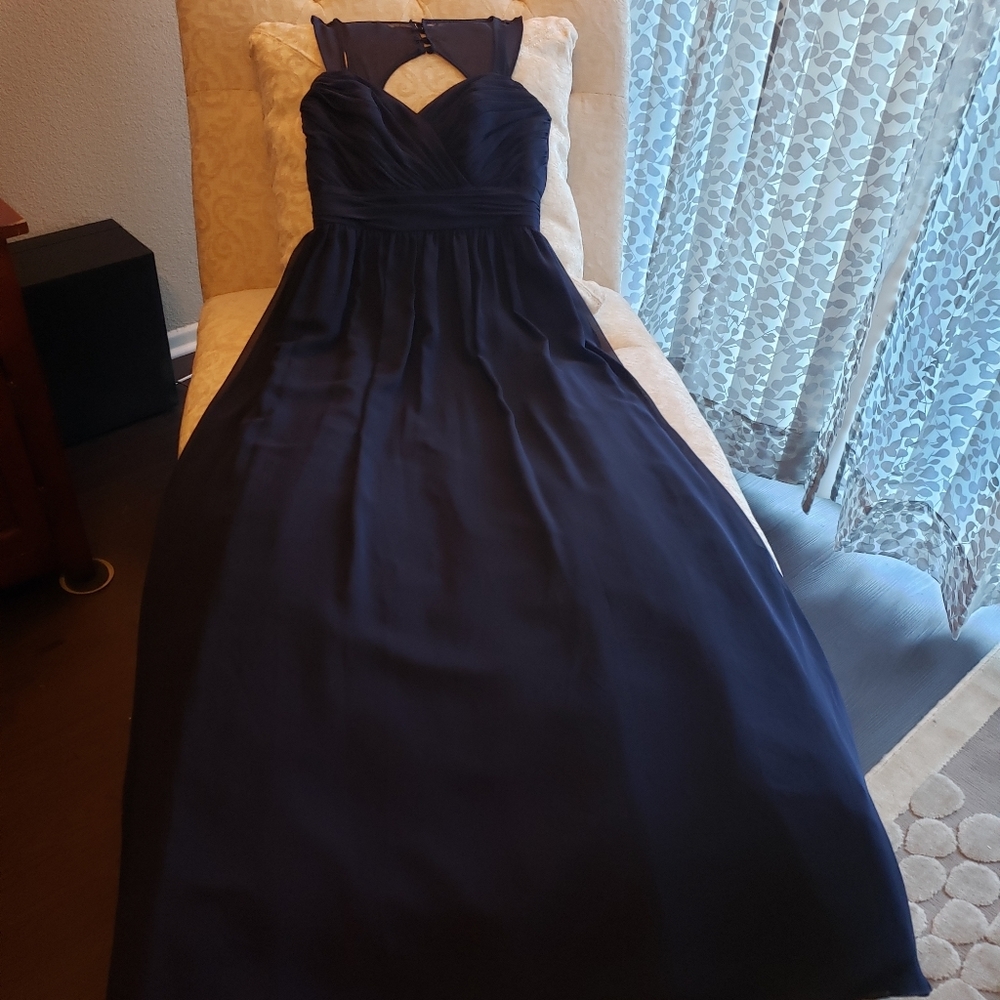 Alfred Angelos navy blue long dress